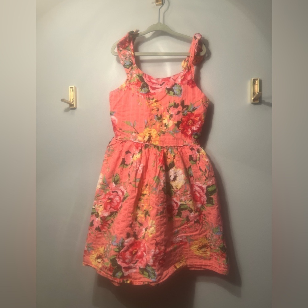 Floral Pink Kids Dress